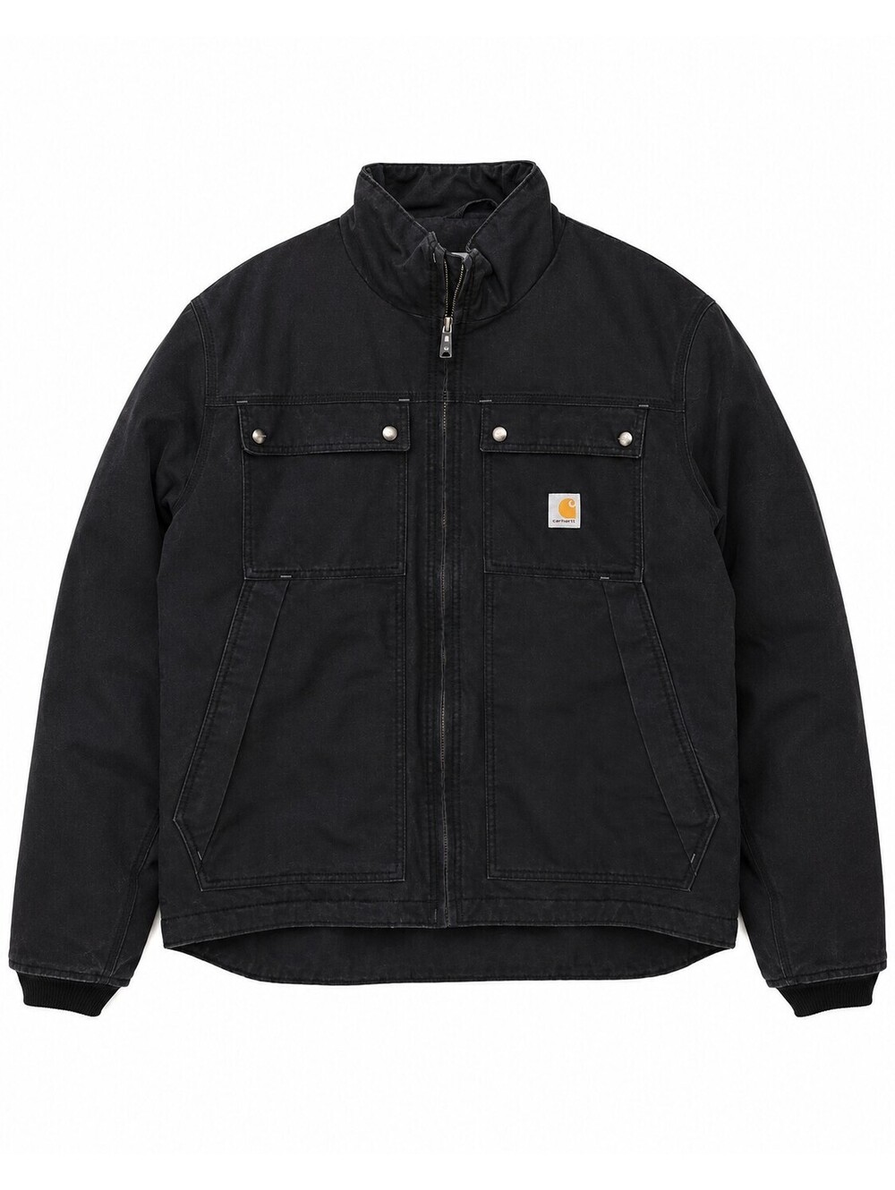 Carhartt Jefferson Quick Duck Jacket Black Thinsulate Men's Lg Full-Zip 101492